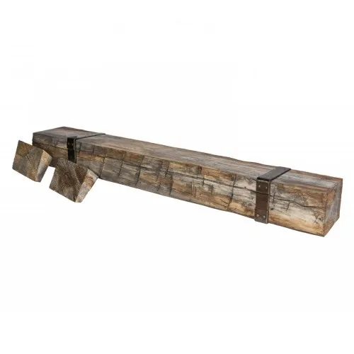 Grey Barn Beam with extensions and brackets